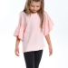 Футболка для девочек Mini Maxi, модель 7909, цвет кремовый/розовый