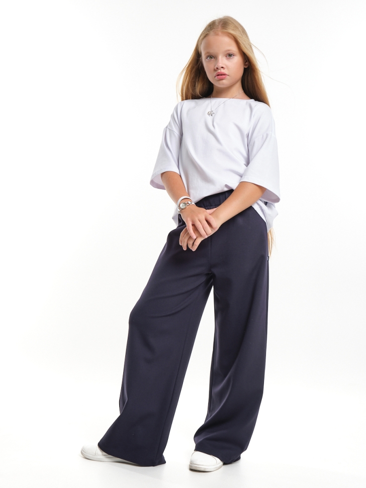 Брюки для девочек Mini Maxi, модель 7321, цвет синий - Брюки палаццо