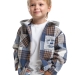 Рубашка для мальчиков Mini Maxi, модель 7987, цвет синий/белый/клетка