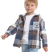 Рубашка для мальчиков Mini Maxi, модель 7987, цвет синий/белый/клетка