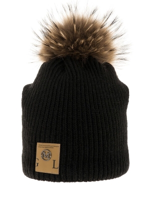 Шапка для девочки Мания, Миалт черный, зима