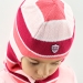 Шапка-шлем зима, скб св.розовый+малина+коралл