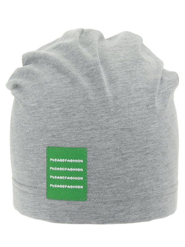 Шапка Дрейф, Миалт серый/меланж/зеленый - Шапки весна-осень