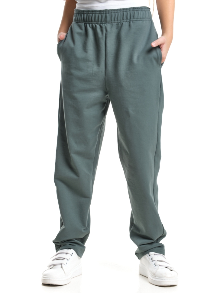 Брюки для девочек Mini Maxi, модель 7669, цвет хаки - Брючки / джоггеры спортивные