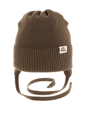 Шапка для мальчика Азарт, Миалт коричневый, весна-осень