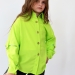 Рубашка для девочки БУШОН, цвет зеленый неон
