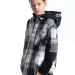 Рубашка для мальчиков Mini Maxi, модель 7782, цвет черный/белый/клетка