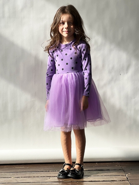 Платье для девочки нарядное БУШОН ST51, цвет сиреневый - Платья коктельные / вечерние