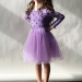 Платье для девочки нарядное БУШОН ST51, цвет сиреневый