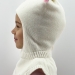 Шлем для девочки Рыся, Миалт белый, зима