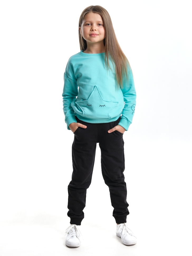 Спортивный костюм для девочек Mini Maxi, модель 255, цвет бирюзовый - Костюмы спортивные