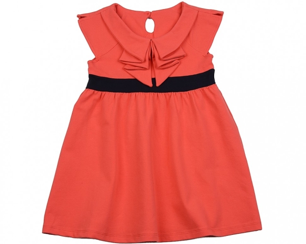 Платье для девочек Mini Maxi, модель 1539, цвет коралловый - Платья для девочек с коротким рукавом