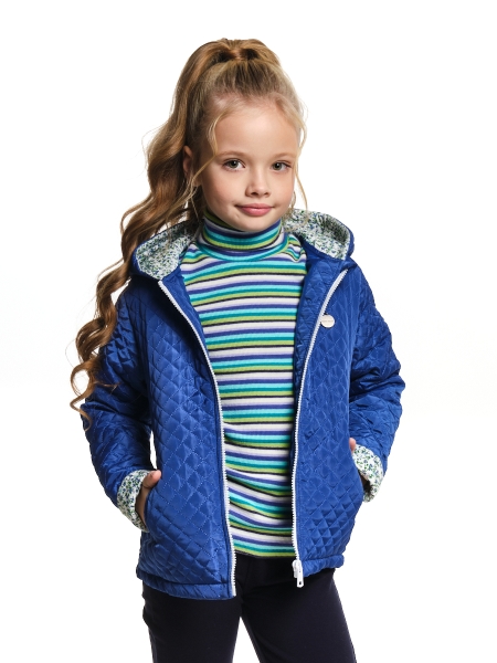 Куртка для девочек Mini Maxi, модель 7311, цвет голубой - Бомберы / куртки