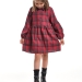Платье для девочек Mini Maxi, модель 8056, цвет красный/клетка