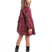 Платье для девочек Mini Maxi, модель 8056, цвет красный/клетка