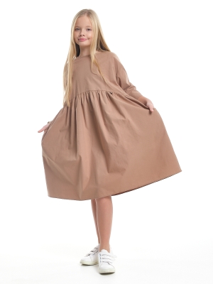 Платье для девочек Mini Maxi, модель 8061, цвет коричневый