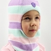 Шапка-шлем зима, скб ментол+св.розовый+св.лиловый