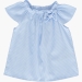 Блузка для девочек Mini Maxi, модель 7120, цвет голубой/мультиколор