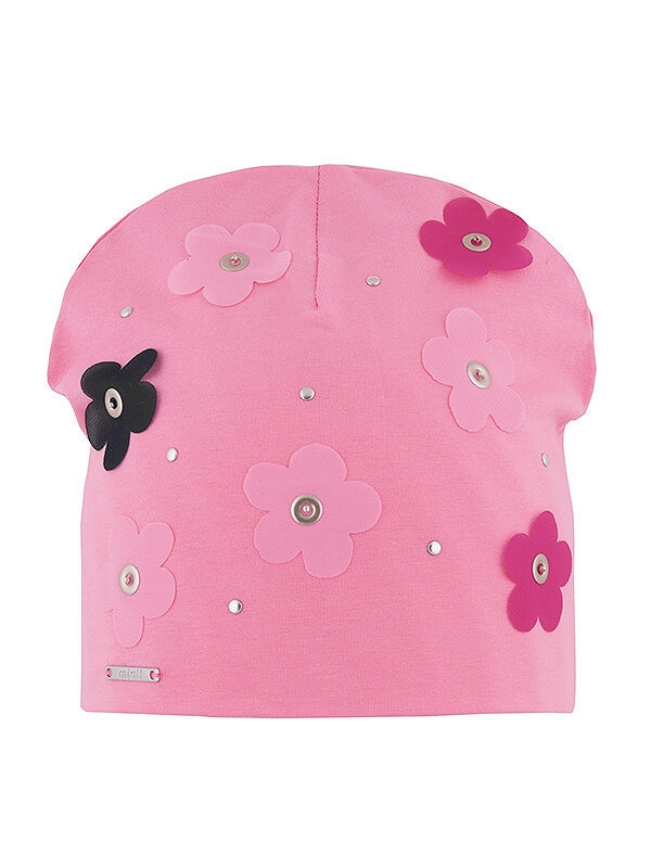 Шапка для девочки Семицветик, Миалт коралловый, лето - Шапочки на лето