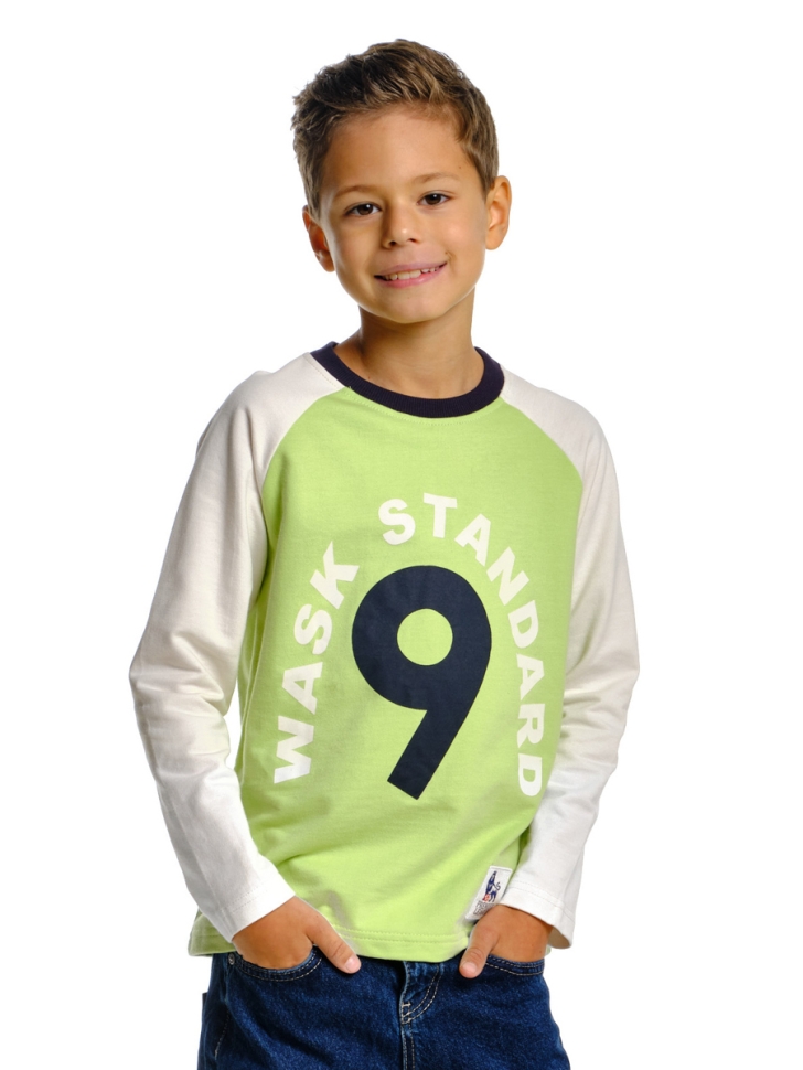 Лонгслив для мальчиков Mini Maxi, модель 0151, цвет салатовый - Лонгсливы / футболки - дл. рукав