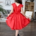 Платье для девочки БУШОН ST35, праздничное цвет красный