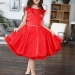 Платье для девочки БУШОН ST35, праздничное цвет красный