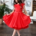 Платье для девочки БУШОН ST35, праздничное цвет красный