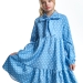 Платье для девочек Mini Maxi, модель 7014, цвет голубой/мультиколор