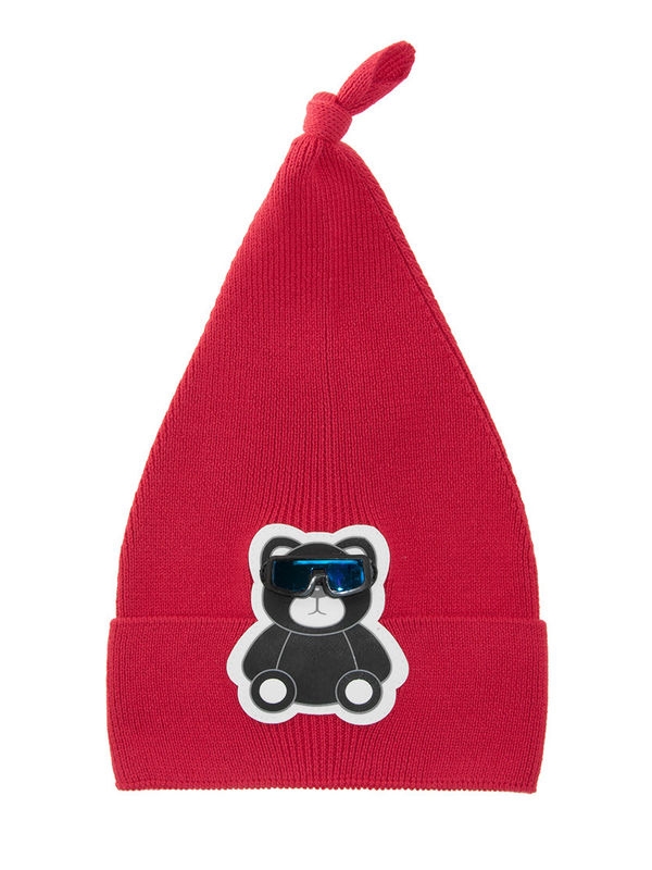 Шапка Аркаша, Миалт красный - Для девочек весна-осень