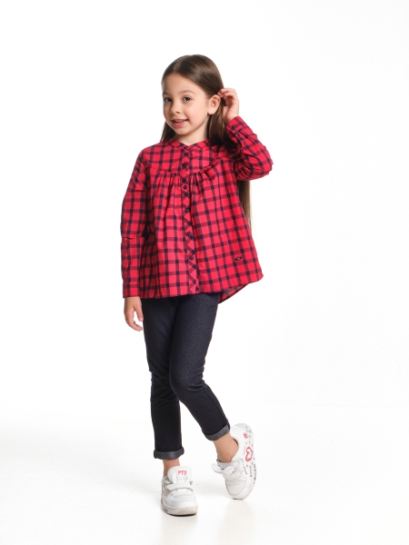 Комплект одежды для девочек Mini Maxi, модель 3747/3748, цвет синий/красный - Комплекты трикотажные