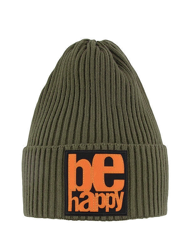 Шапка Be happy, Миалт темная/олива - Для девочек весна-осень