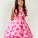 Платье для девочки нарядное БУШОН ST10, стиляги цвет барби
