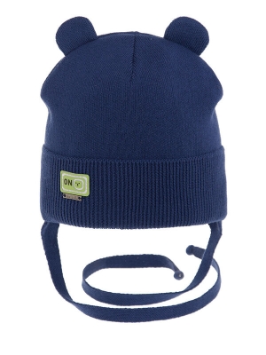 Шапка для мальчика Лунтик, Миалт темно-джинсовый, весна-осень