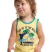 Футболка для мальчиков Mini Maxi, модель 6565, цвет желтый/зеленый