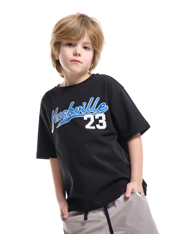 Футболка для мальчиков Mini Maxi, модель 9008, цвет черный - Футболки для мальчиков