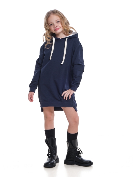 Платье для девочек Mini Maxi, модель 7500, цвет синий - Платья для девочек с коротким рукавом