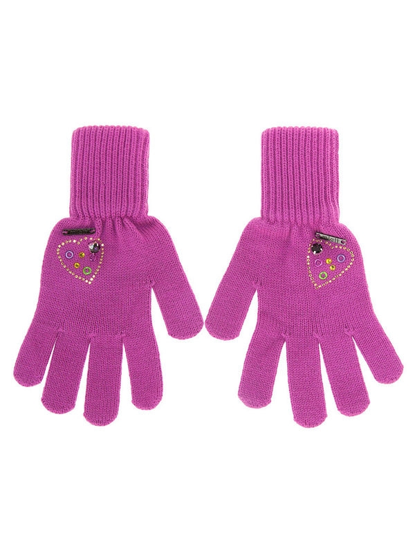 Перчатки для девочки Радуга, Миалт фуксия - Перчатки
