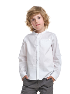 Рубашка для мальчиков Mini Maxi, модель 7880, цвет белый