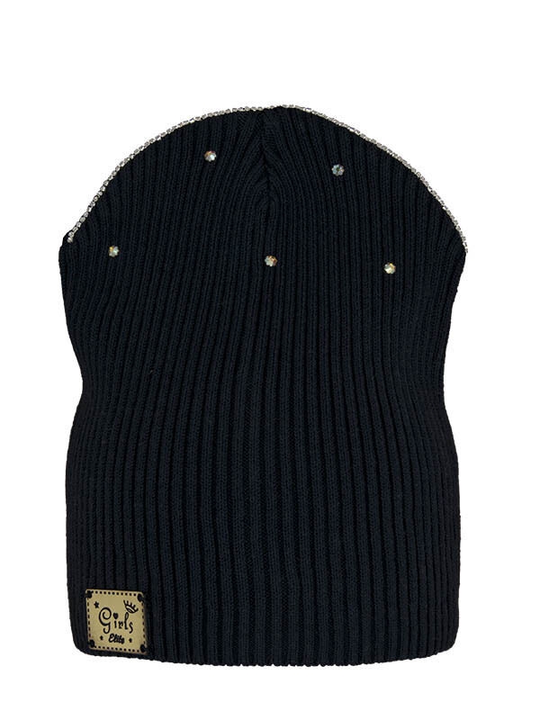 Шапка для девочки Элита, Миалт темно-синий, весна-осень-лето - Для девочек весна-осень