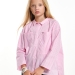 Рубашка для девочек Mini Maxi, модель 7956, цвет розовый/клетка