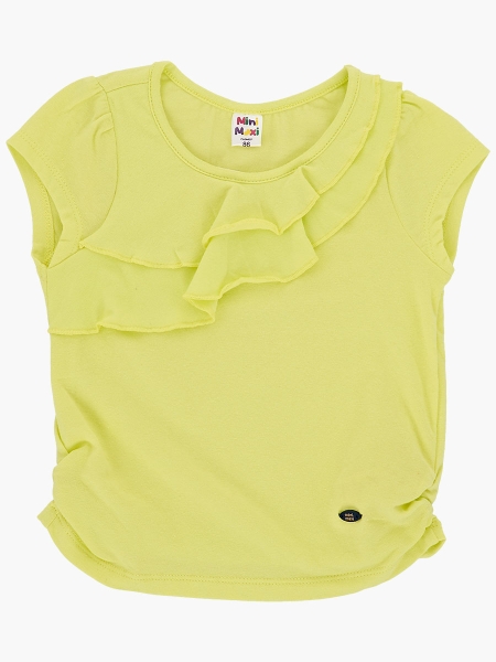 Футболка для девочек Mini Maxi, модель 3374, цвет желтый - Футболки для девочек