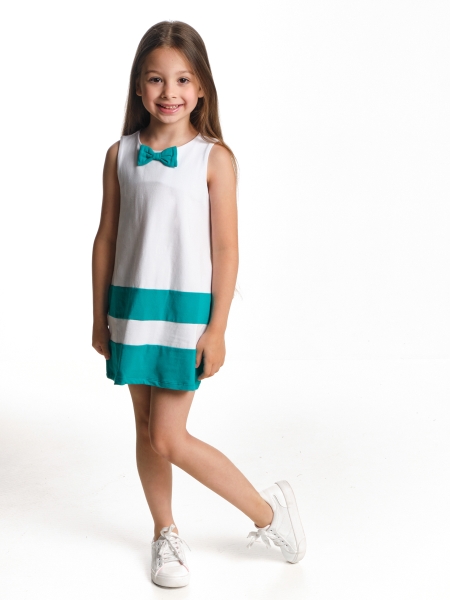 Платье для девочек Mini Maxi, модель 2844, цвет бирюзовый - Платья для девочек с коротким рукавом