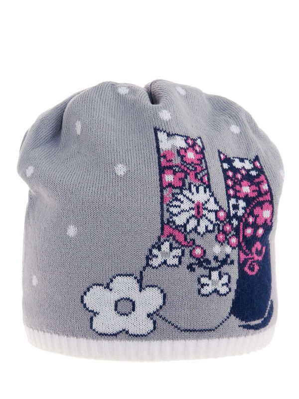 Шапка для девочки Мода-2 шапка, Миалт серый, весна-осень - Для девочек весна-осень