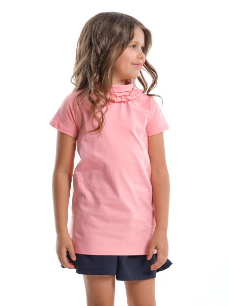Футболка для девочек Mini Maxi, модель 0668, цвет розовый - Туники для девочек