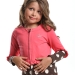 Джемпер для девочек Mini Maxi, модель 3839, цвет коралловый