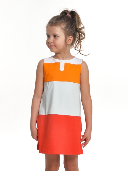 Платье для девочек Mini Maxi, модель 1577, цвет коралловый - Платья для девочек с коротким рукавом