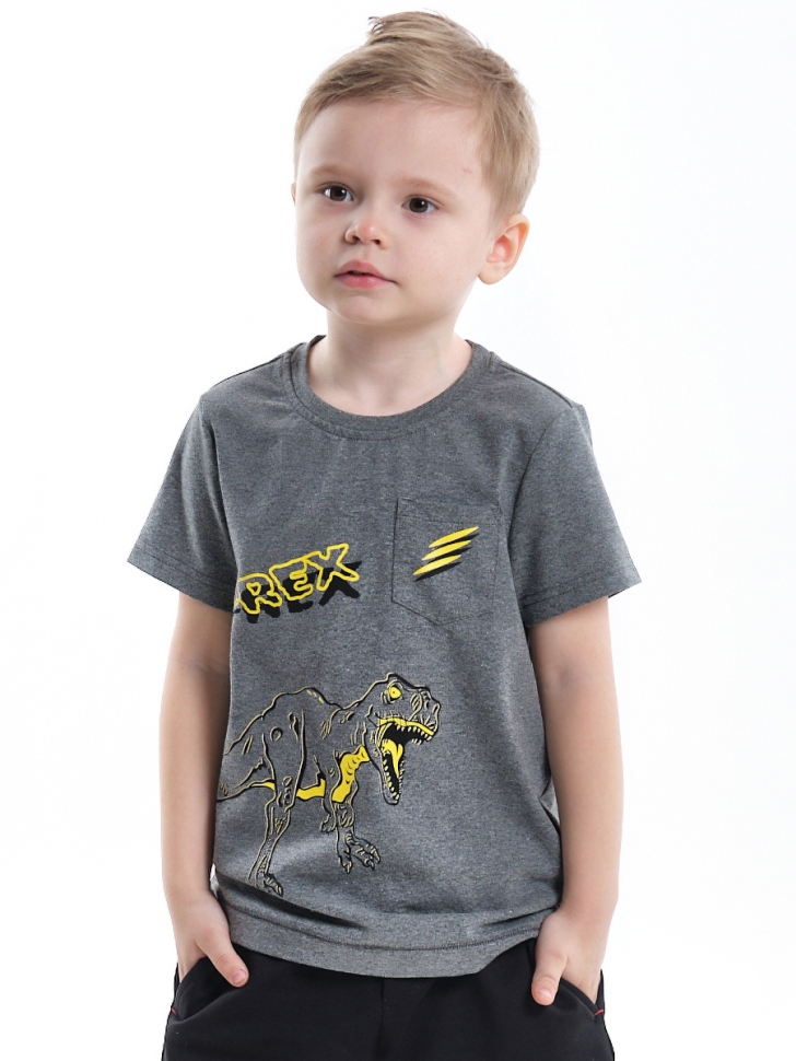 Футболка для мальчиков Mini Maxi, модель 4672, цвет графит/меланж - Футболки для мальчиков