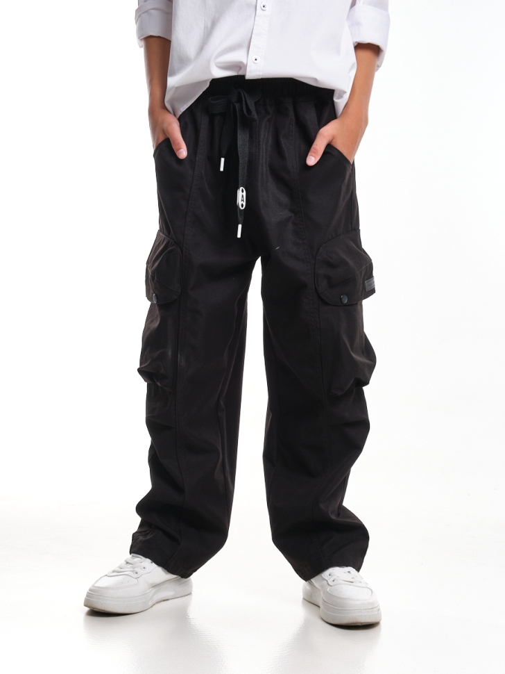 Брюки для мальчиков Mini Maxi, модель 3391232, цвет черный - Брюки текстильные