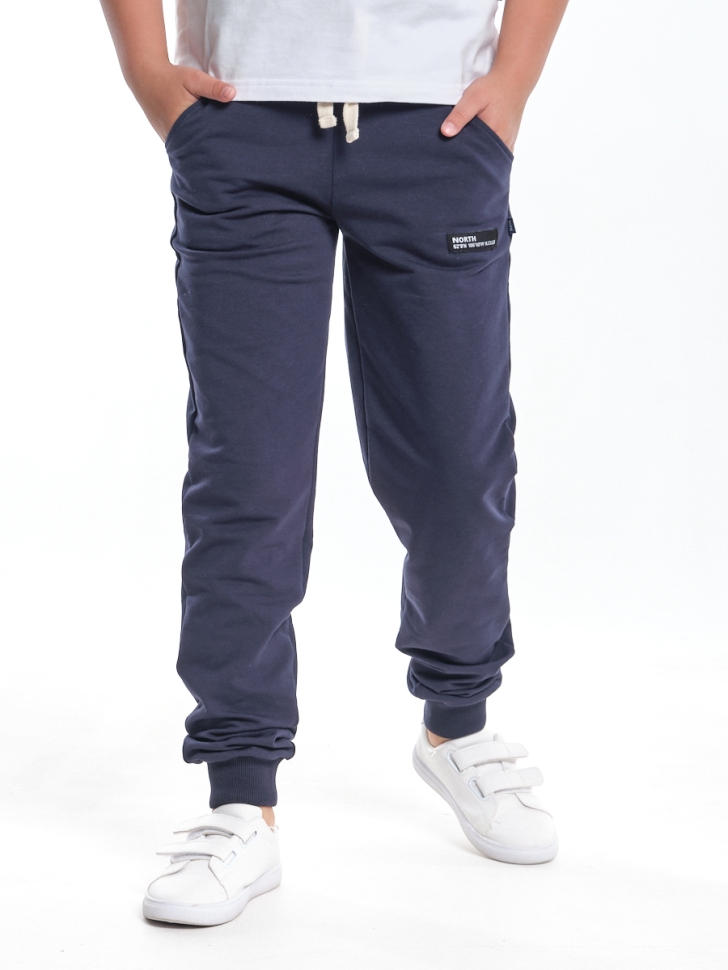 Джоггеры для мальчиков Mini Maxi, модель 9819, цвет синий - Брюки спортивные (джогеры)