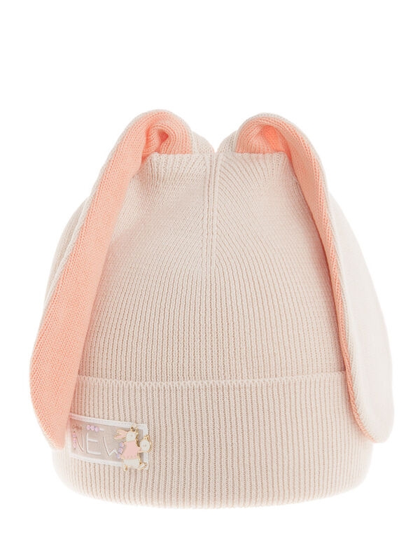 Шапка для девочки Тиффани, Миалт светло-бежевый, весна-осень - Для девочек весна-осень